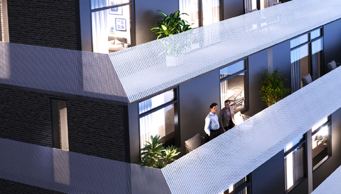LARGE BALCONIES & TERRACES